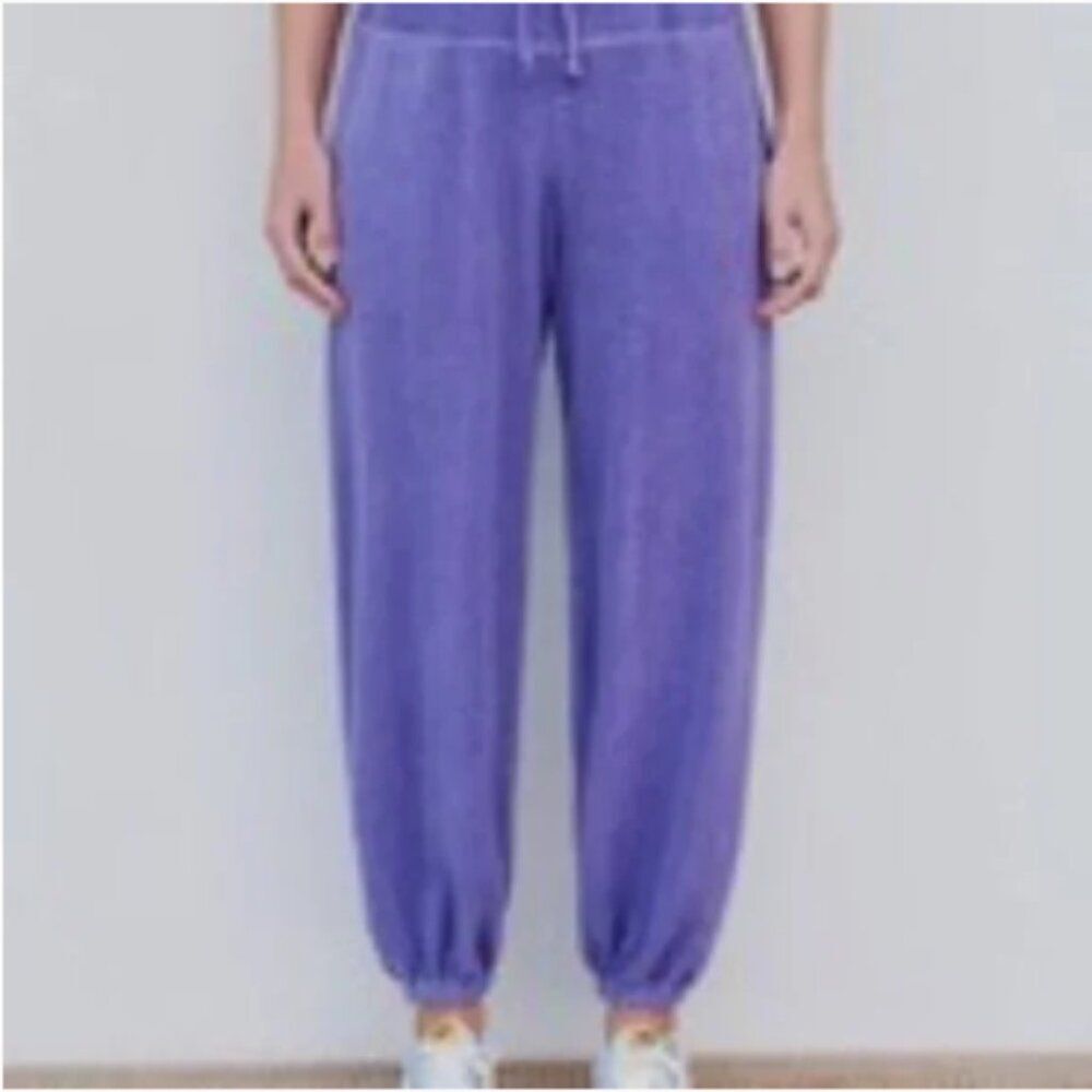 BNWT - SUNDRY SHERPA FUZZY PURPLE JOGGERS